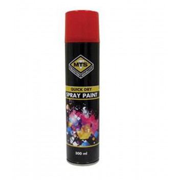 MTS FLUORESCENT RED SPRAY PAINT 300ML