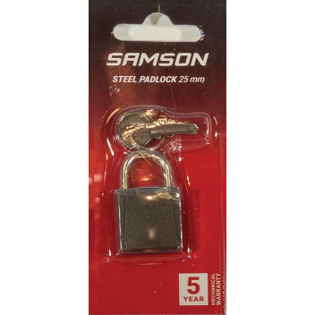 BOLTFIX IRON PADLOCK 25MM SAMSON.