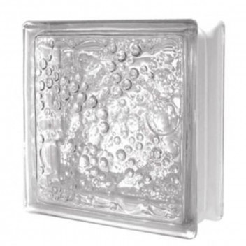 BUBBLE GLASS BRICK 190X190X80MM