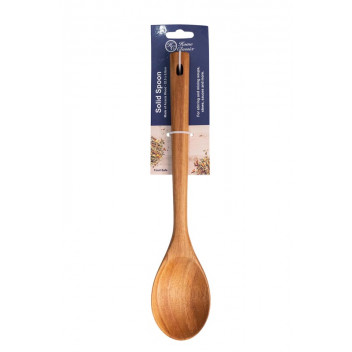 SOLID WOODEN SPOON 32.5X6.8CM