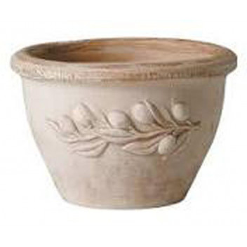DEROMA CIOTOLA OLIVE TERRACOTTA CLAY POT 30CM NO.1