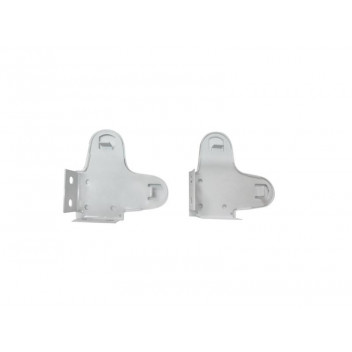NATURAL PLASTIC DOUBLE ROLLER BRACKET