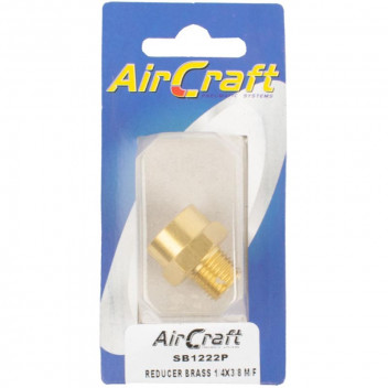 AIR CRAFT BRASS AIR CONNECTOR REDUCER 1/4X3/8