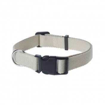 AJUSTABLE CREAM COLLAR WITH LEASH