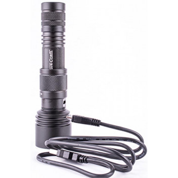 TORK CRAFT TORCH LED ALUMINIUM 600LM BLACK USB RECHARGABLE 1X18650LI-I BATTERY