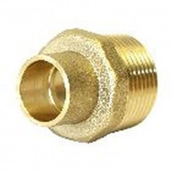 Capillary Reducing Coupler Straight Male 15MMx1/2 Inch Brass