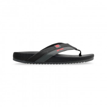 HOBIE BLACK AND RED MEN FLIP FLOP NO 11