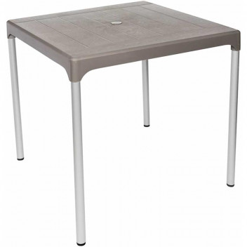 CHELSEA CAPPUCCINO POLYPROPYLENE TABLE 800X735X800MM