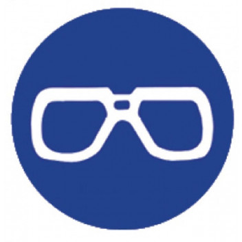 EYE PROTECT SIGN BLUE 190X190MM