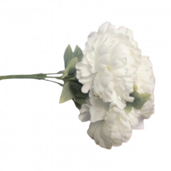 PEONY BUNCH WHITE ARTIFICIAL FLOWER