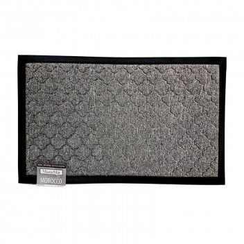 MASTERMAT MIX GREY MOROCCO EXTERIOR COVERED INTERIOR MAT 450X750MM