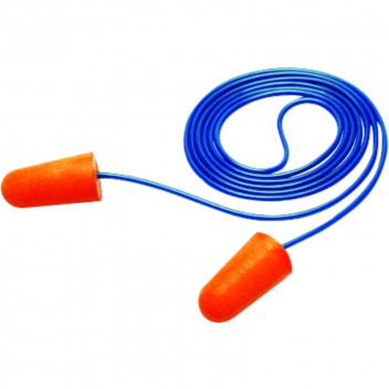 MATSAFE EARPLUG PU-FOAM W/CORD QTY 200