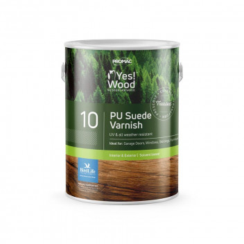 PROMAC YES! WOOD 10 PU TEAK SUEDE INTERIOR AND EXTERIOR WOOD VARNISH 1L