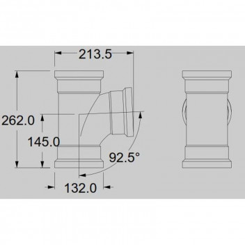 EUROCELT SUNRIDGE UG 110MM JUNCTION 90DEG PLAIN EUROFIT