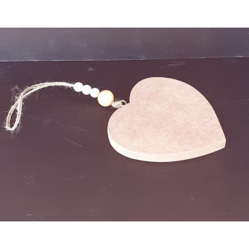 WOOD 38103 HEART WITH BEADS