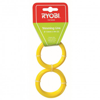 RYOBI LINE TRIMMER 1.4MMX8M 2PER PACK