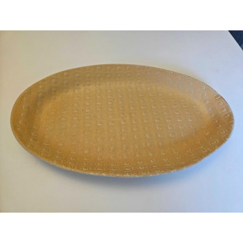 GINGHAM ASSORTED MEDIUM OVAL CERAMIC LACE BOWL