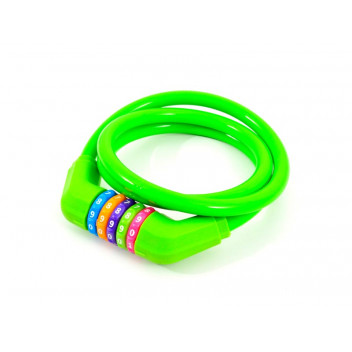JAGUAR ASSORTED COLOURS COMBINATION BICYCLE LOCK 12X1200MM