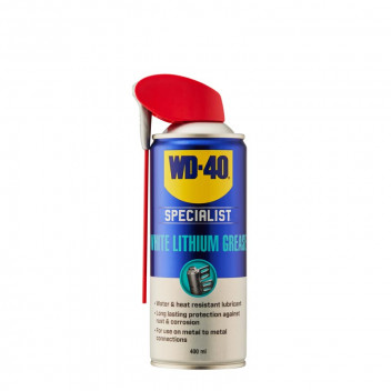 WD 40 WHITE LITHIUM GREASE SPECIALIST SMARTSPRAY LUBRICANT 400ML