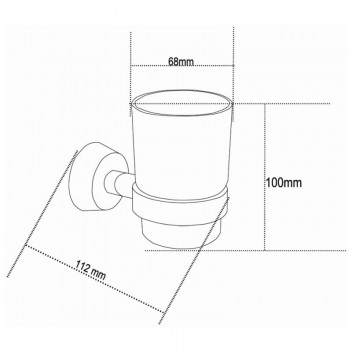 DESIGNER TUMBLER TOOTHBRUSH HOLDER