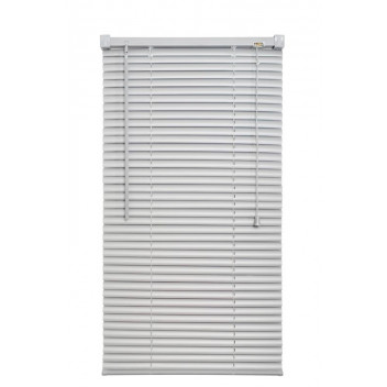 PVC HORIZONTAL SILVER GREY VENETIAN BLIND 470X900MM 25MM