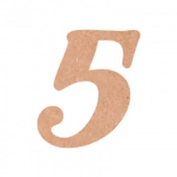 FLAMENCO 5 WOODEN NUMBER 10CM