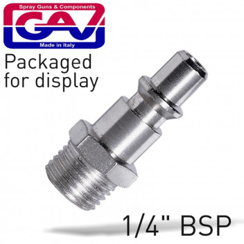 GAV QUICK COUPLER INSERTS ARO 1/4\' MALE 2 PACKAGED