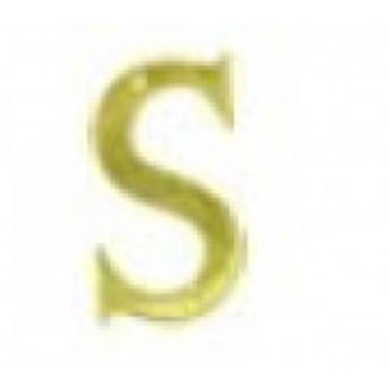 EUROBRASS BRASS S LETTER 75MM