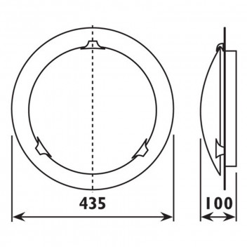 RADIANT CEILING LIGHT URA SATIN CHROME 2XE27
