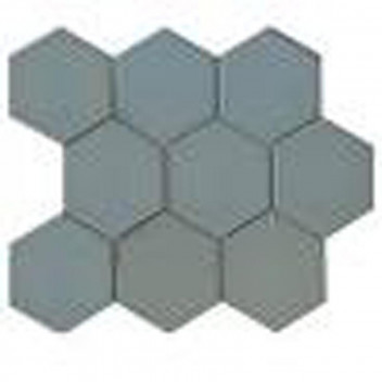 LARGE HEXAGONAL LIGHT GREY MATT MOSAIC 295X256MM