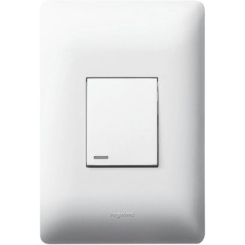 LEGRAND YSALIS WHITE LIGHT SWITCH 1L 1W 50X100MM