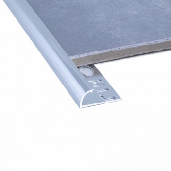 BRIGHT SILVER QUADRANT EDGE TRIM DECOR   10MM X 2.5M