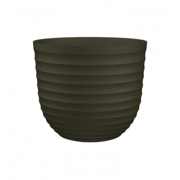 POT PLASTIC HAVANA WAVES MOSS GREEN 40CM ARTEVASI