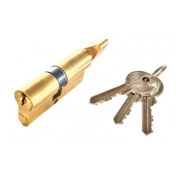 CYLINDER EURO TURN KNOB  J501BRCLAM BRASS 60MM   JAGUAR