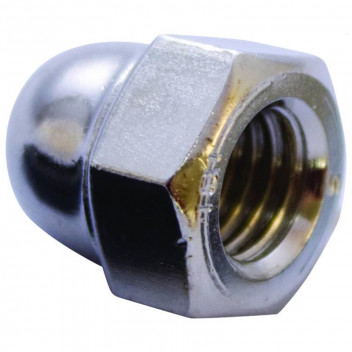 DOME NUT NICKEL PLATED 10MM 20PP