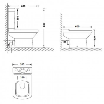 MARINA WHITE SEAT AND FLUSH TOILET SUITE