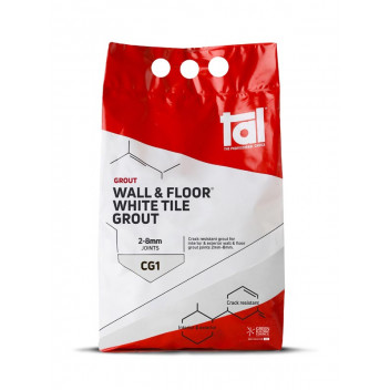 TAL WALL AND FLOOR WHITE TILE GROUT 5KG