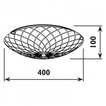RADIANT CEILING LIGHT 3XE27 400MM