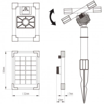 WATER HOUSE SOLAR POND PUMP/PANEL/NOZZLE 200L/H
