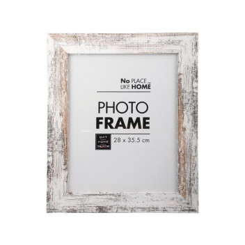 PHOTO FRAME WHITE STRESSED 28X35CM
