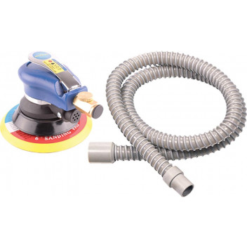 AIRCRAFT AIR ORBITAL SANDER 150MM HOOK AND LOOP WITH DUST EXTRACTION