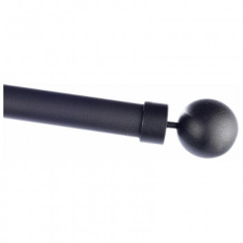 MATT BLACK SINGLE BALL POLE SET 2M