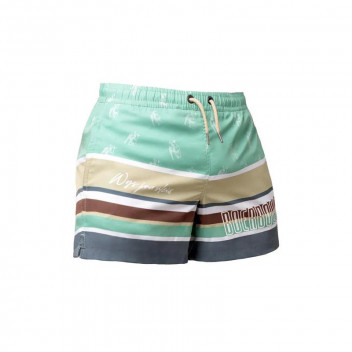 TURQUOISE STRIPE MENS SWIM SHORTS SIZE28