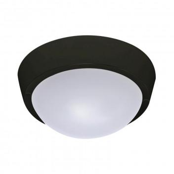 BLACK COOL WHITE 25WATT OUTDOOR LED CEILING AND WALL LIGHT