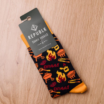 REPUBKL BRAAI NAVY LEISURE SOCKS