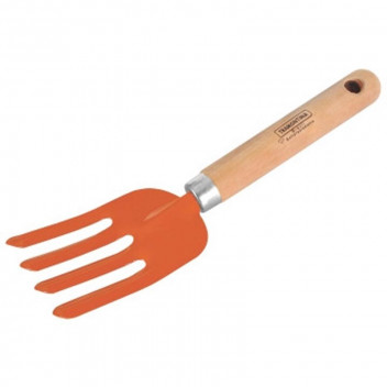 WOODEN HANDLE GARDEN FORK