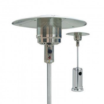 ALVA STAINLESS STEEL PATIO GAS HEATER WITH SEGMENTED POLE