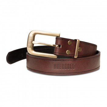 BROWN REINFORCED TACTICAL LEATHER BELT 41MM SIZE 34