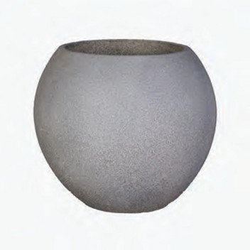 GARDEN SOLUTIONS SMALL LIGHTWEIGHT RUM CONCRETE ECO POT