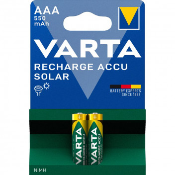 VARTA AAA ACCU SOLAR BATTERY 550MAH 2PIECE